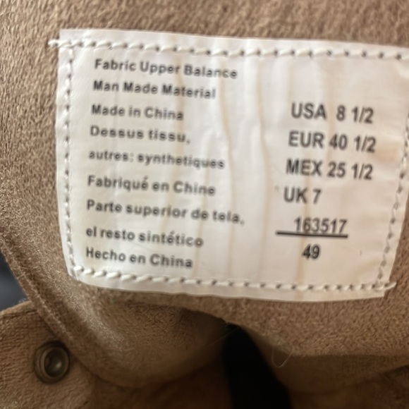 Sexy Boots Booties Faux Suede Lace Up Size 8 1/2 8.5 - Picture 6 of 7